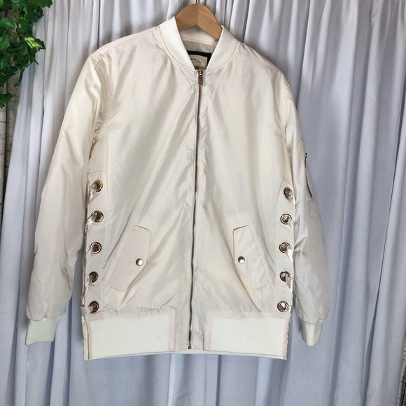 CI SONO Women Medium Jacket Off White Gold Off White Open Sides. - Picture 2 of 12